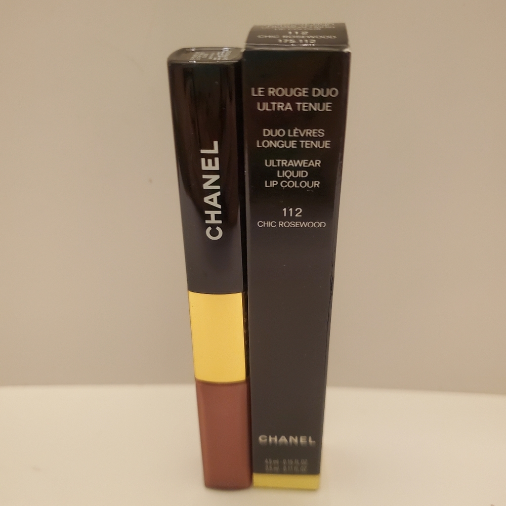 Chanel LE ROUGE DUO ULTRA TENUE Ultrawear Liquid Lip Colour 112 CHIC ROSEWOOD - Picture 6 of 8